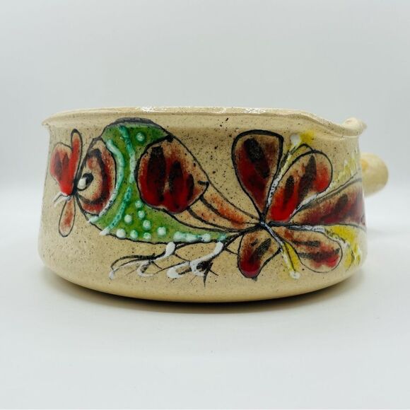 Vintage Handmade Rooster Pottery Crock France - Picture 2 of 6